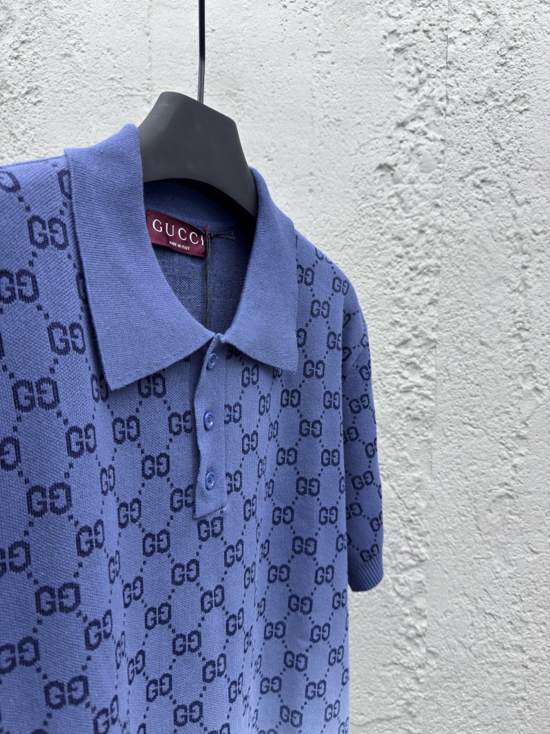 gucci hang-dyed jacquard polo shirt 7