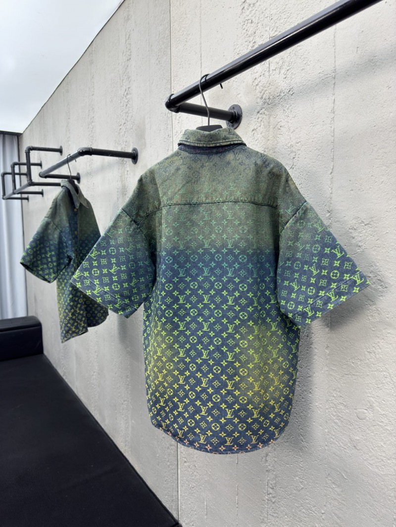 lv gradient jacquard denim shirt 1
