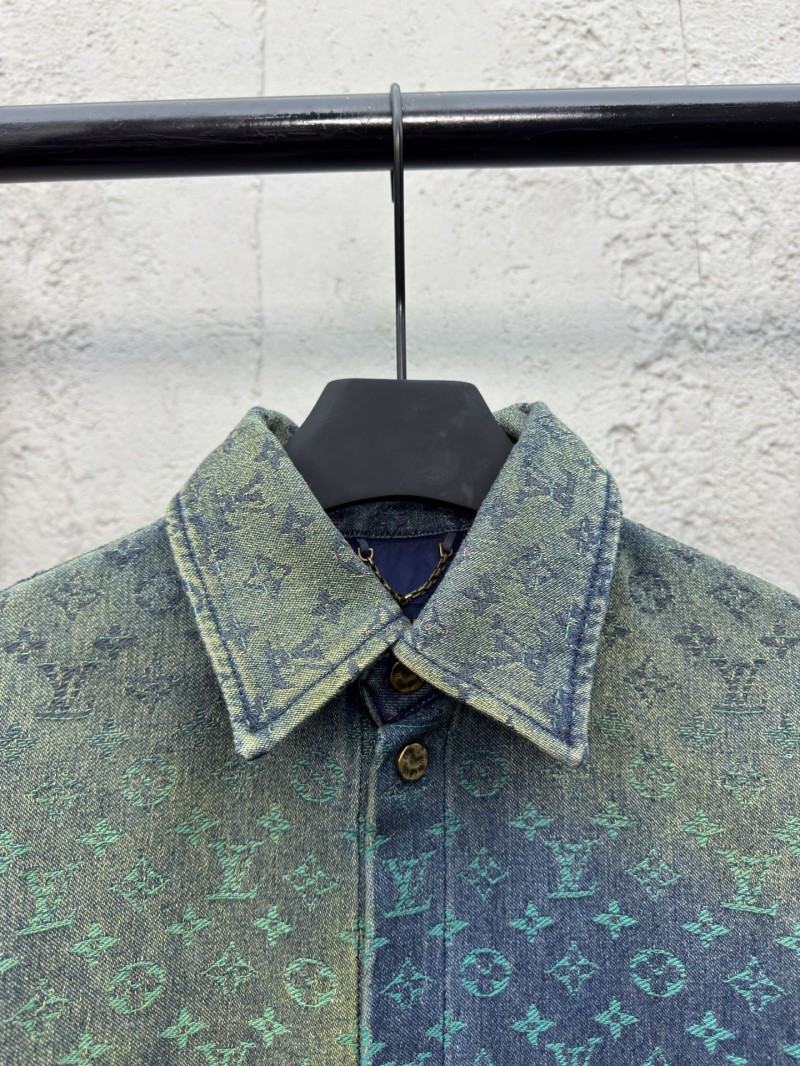 lv gradient jacquard denim shirt 2