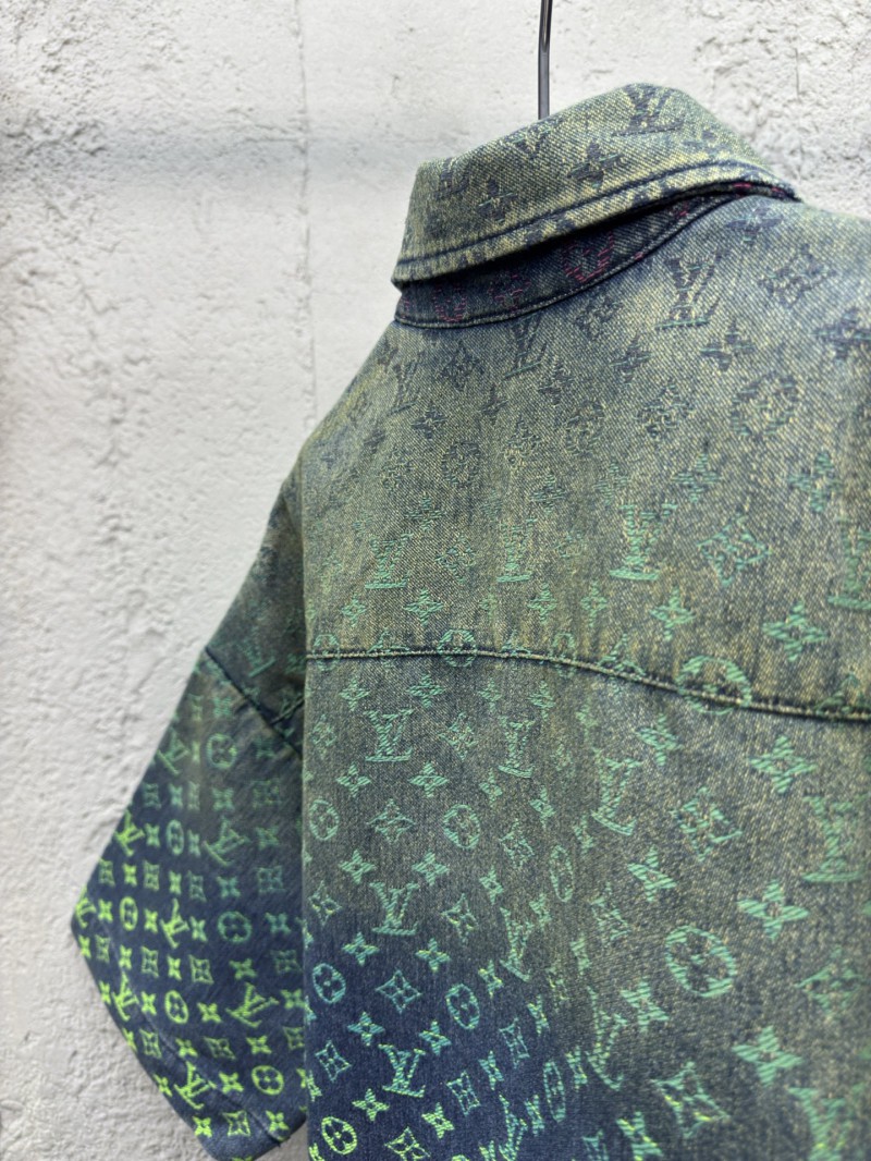 lv gradient jacquard denim shirt 8