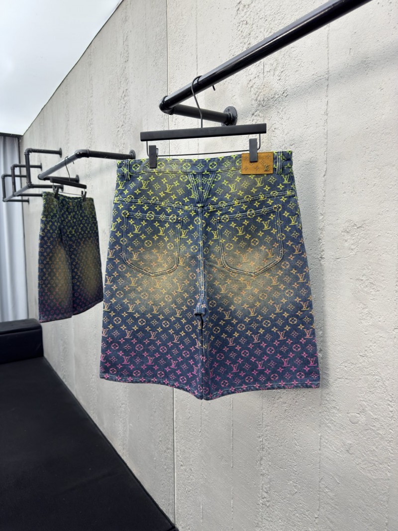 lv gradient jacquard denim shorts 1