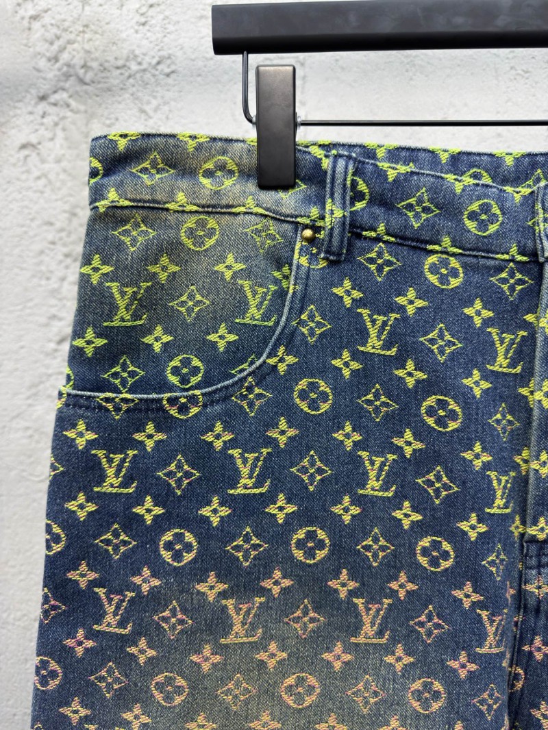 lv gradient jacquard denim shorts 3