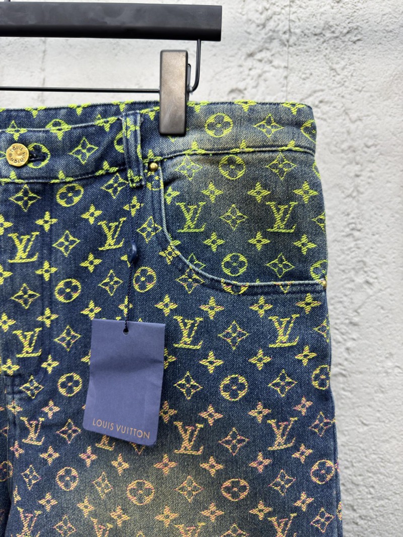 lv gradient jacquard denim shorts 4