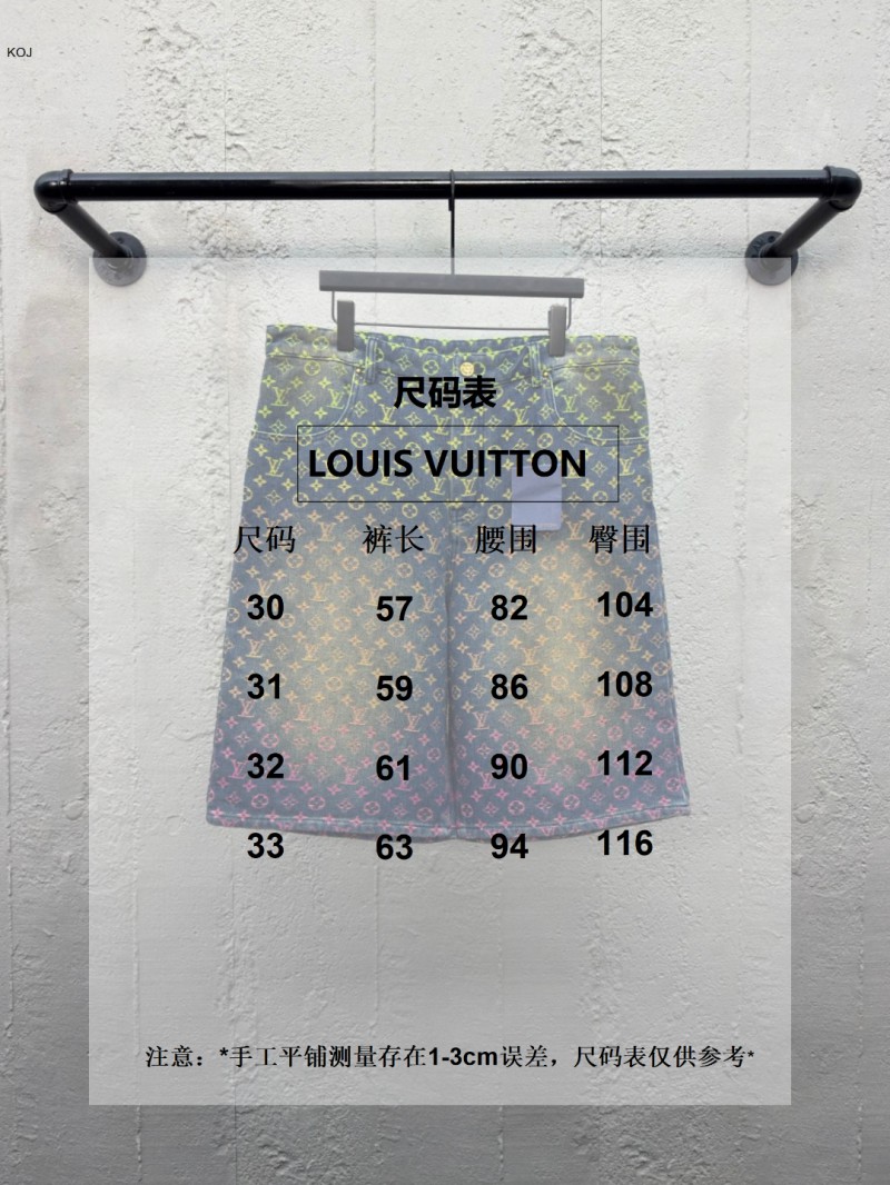 lv gradient jacquard denim shorts 9