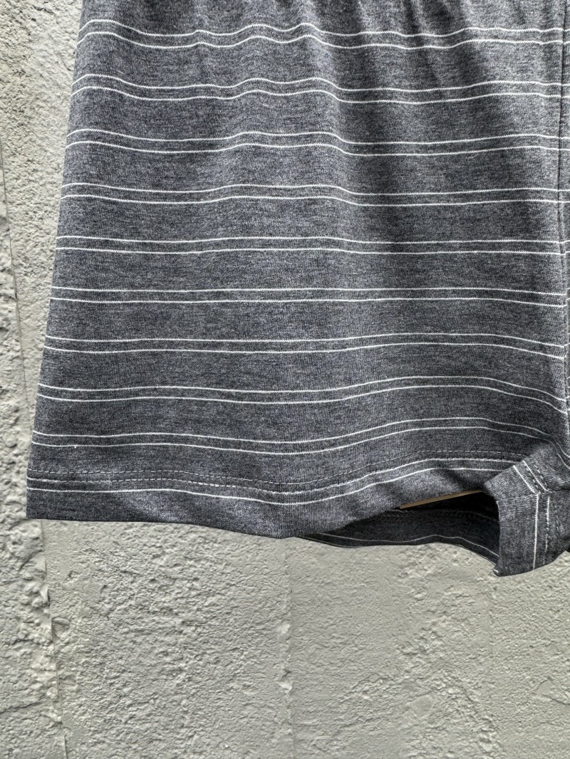Miu Miu New Gray Striped Shorts 5