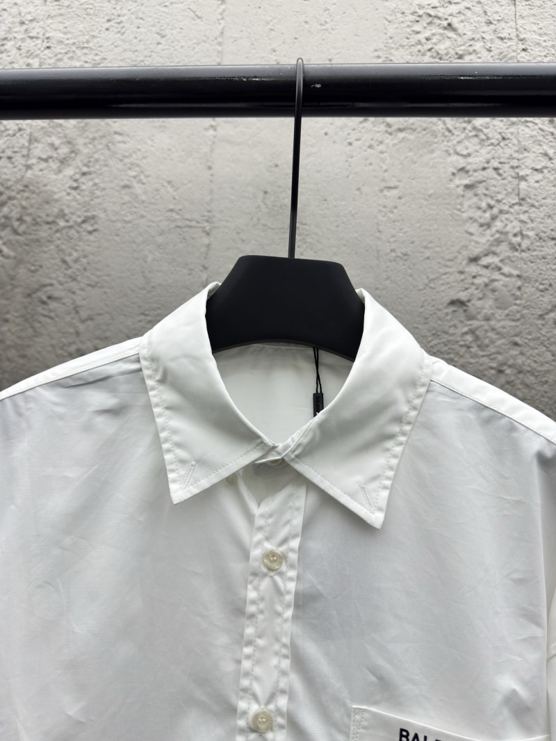 Balenciaga Multi Logo Print Shirt White 2