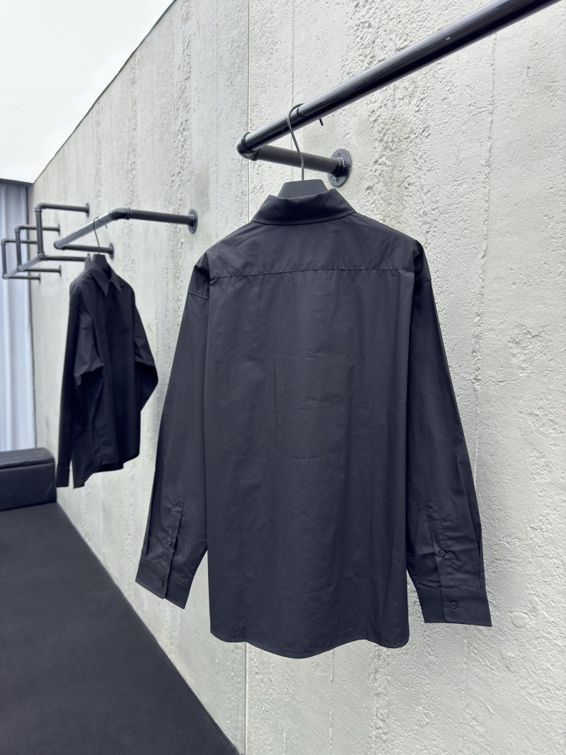 Balenciaga nano BB embroidered shirt black 1