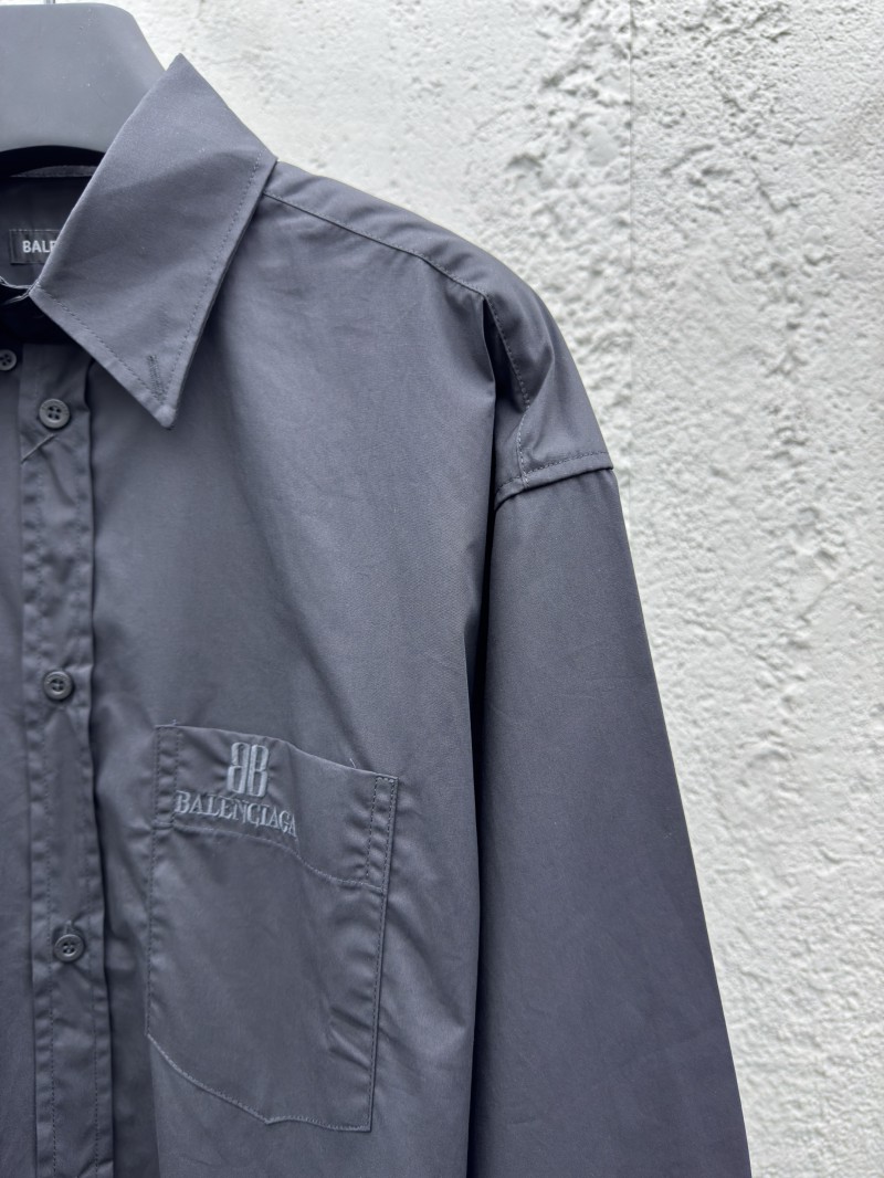 Balenciaga nano BB embroidered shirt black 4