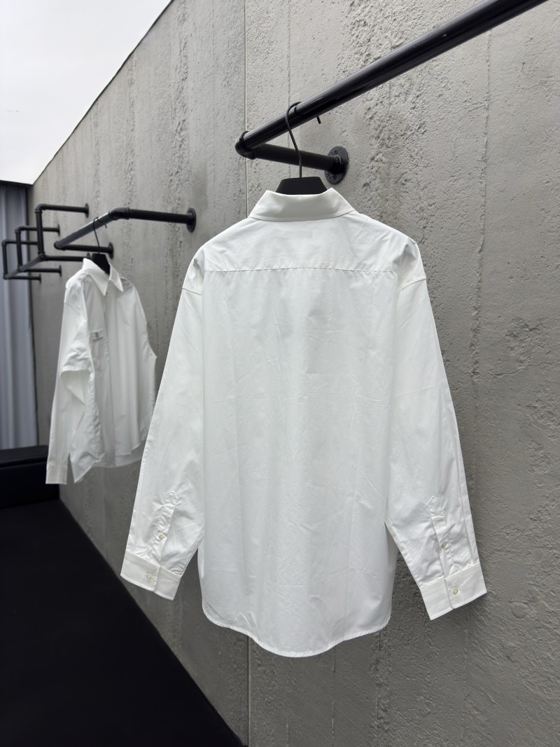 Balenciaga nano BB embroidered shirt white 1