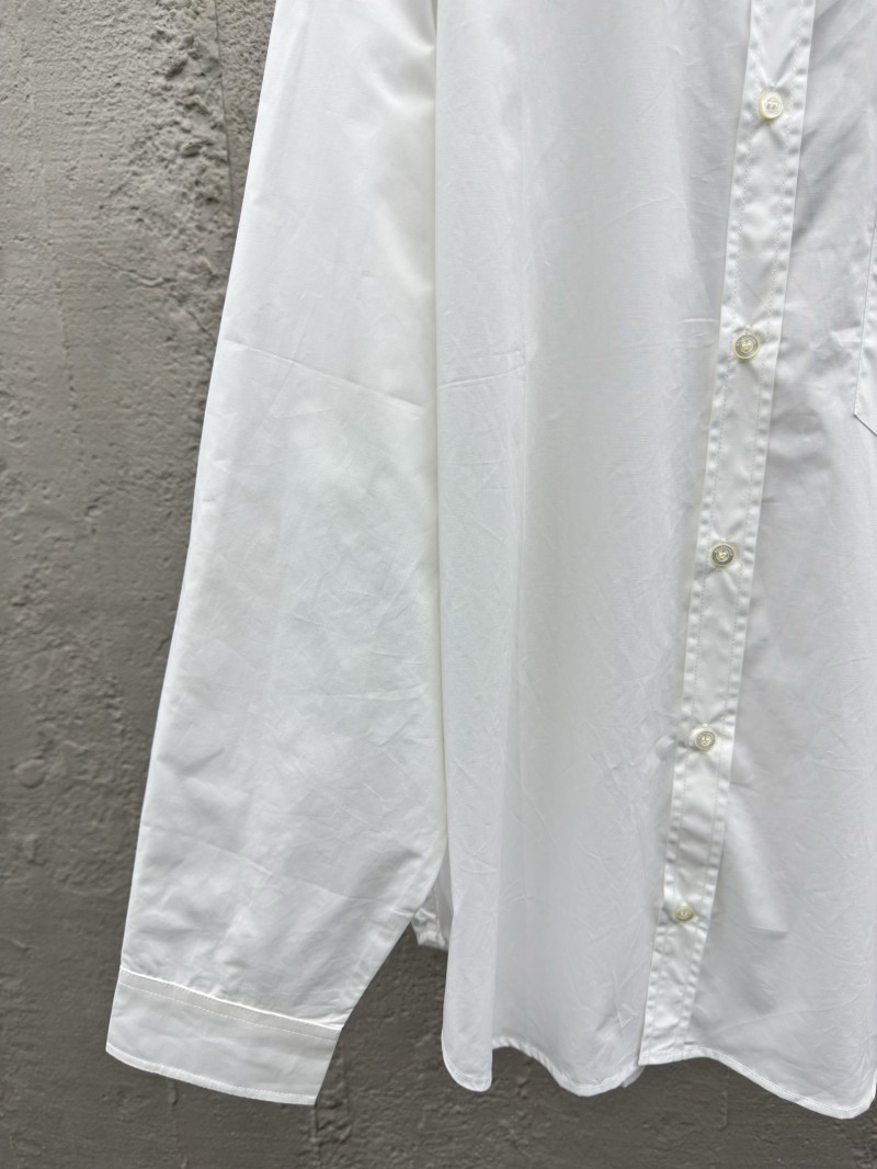 Balenciaga nano BB embroidered shirt white 5