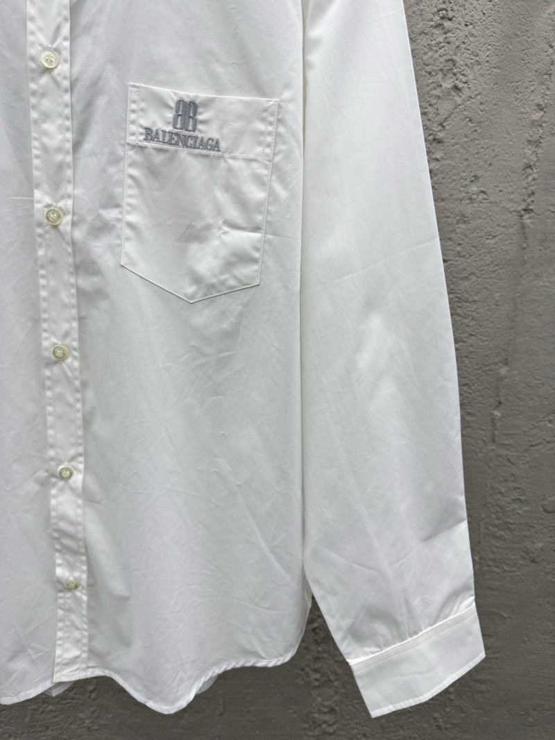 Balenciaga nano BB embroidered shirt white 6