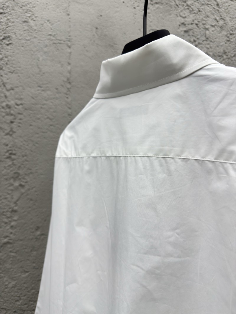 Balenciaga nano BB embroidered shirt white 8