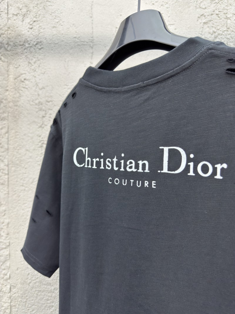 Dior Hole Breaking Letters Print Short Sleeve 1 8