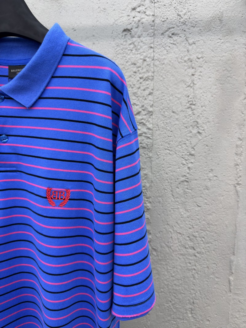 Balenciaga 25SS Show Striped polo shirt 1 4