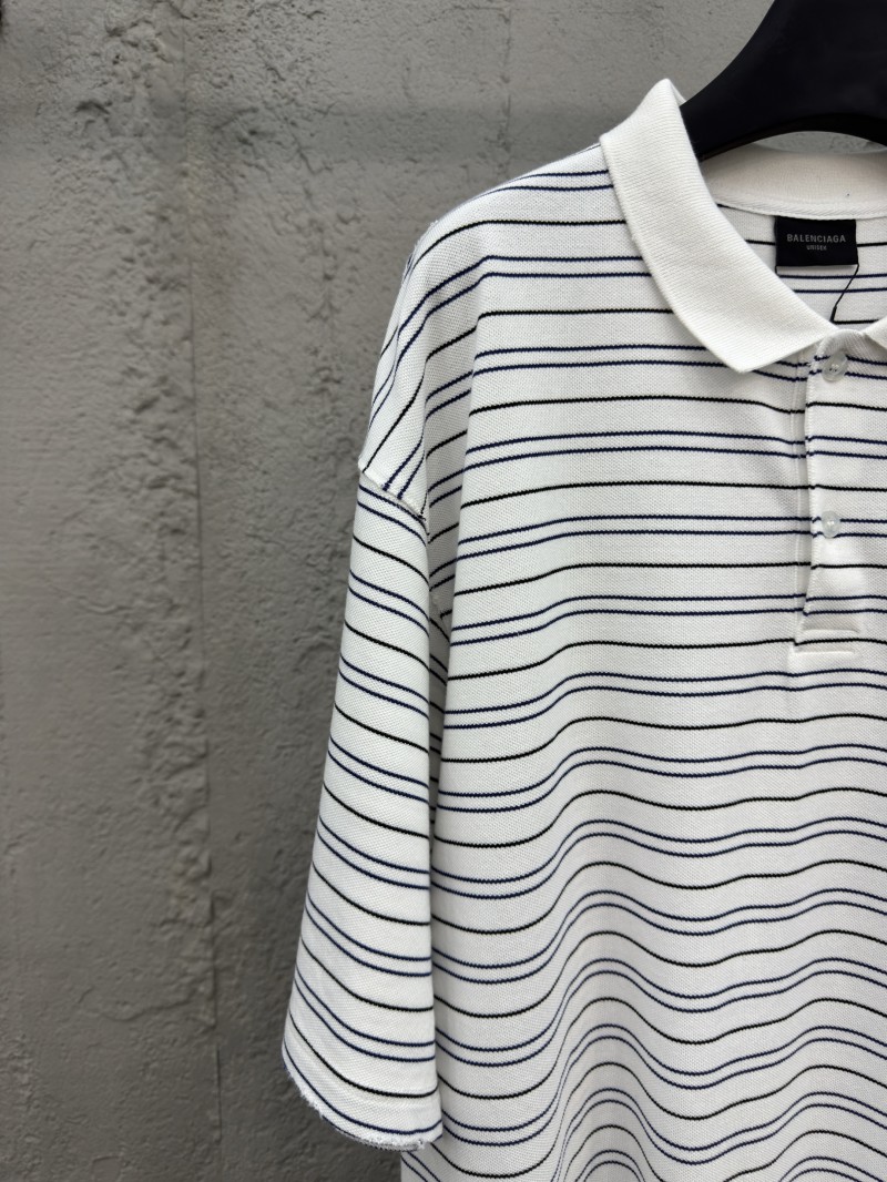 Balenciaga 25SS Show Striped polo shirt 2 3