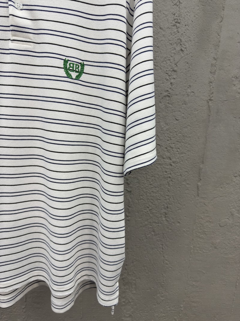 Balenciaga 25SS Show Striped polo shirt 2 6