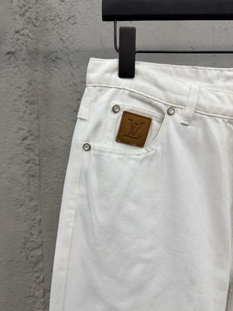 lv embroidered skateboard jeans 3