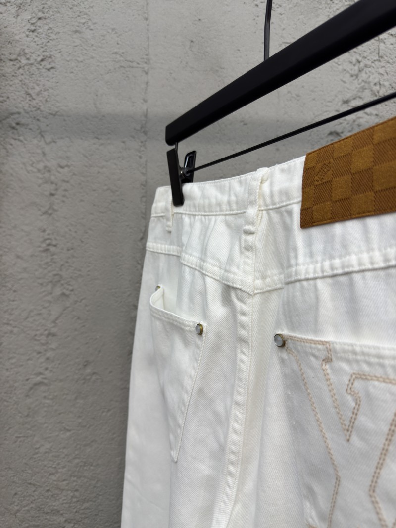 lv embroidered skateboard jeans 8