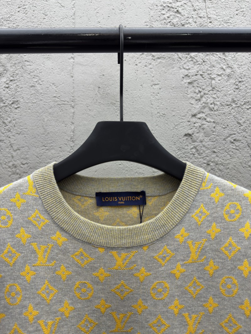 LV Old Flower Color Block Knit Short Sleeve 2