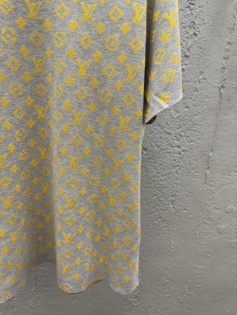 LV Old Flower Color Block Knit Short Sleeve 6