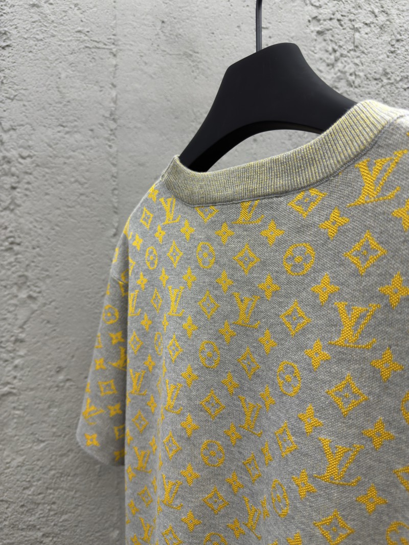LV Old Flower Color Block Knit Short Sleeve 8