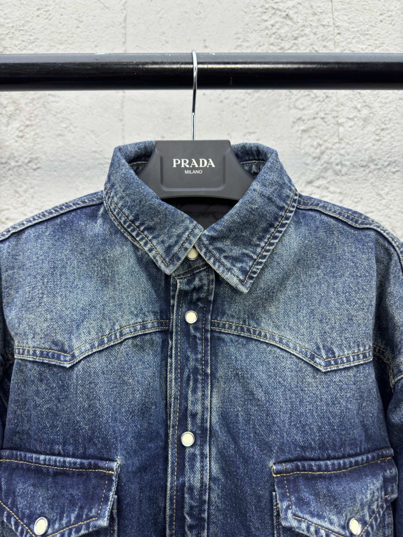 Prada Triangle Label Tannin Cotton Jacket 2