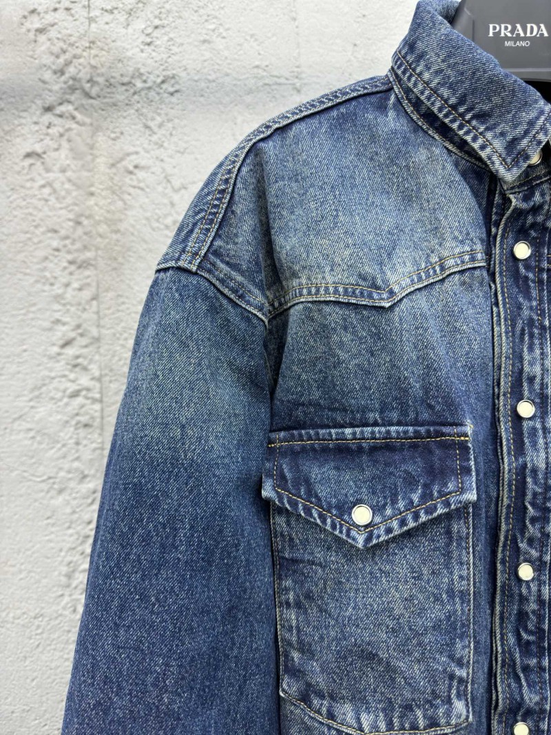 Prada Triangle Label Tannin Cotton Jacket 3