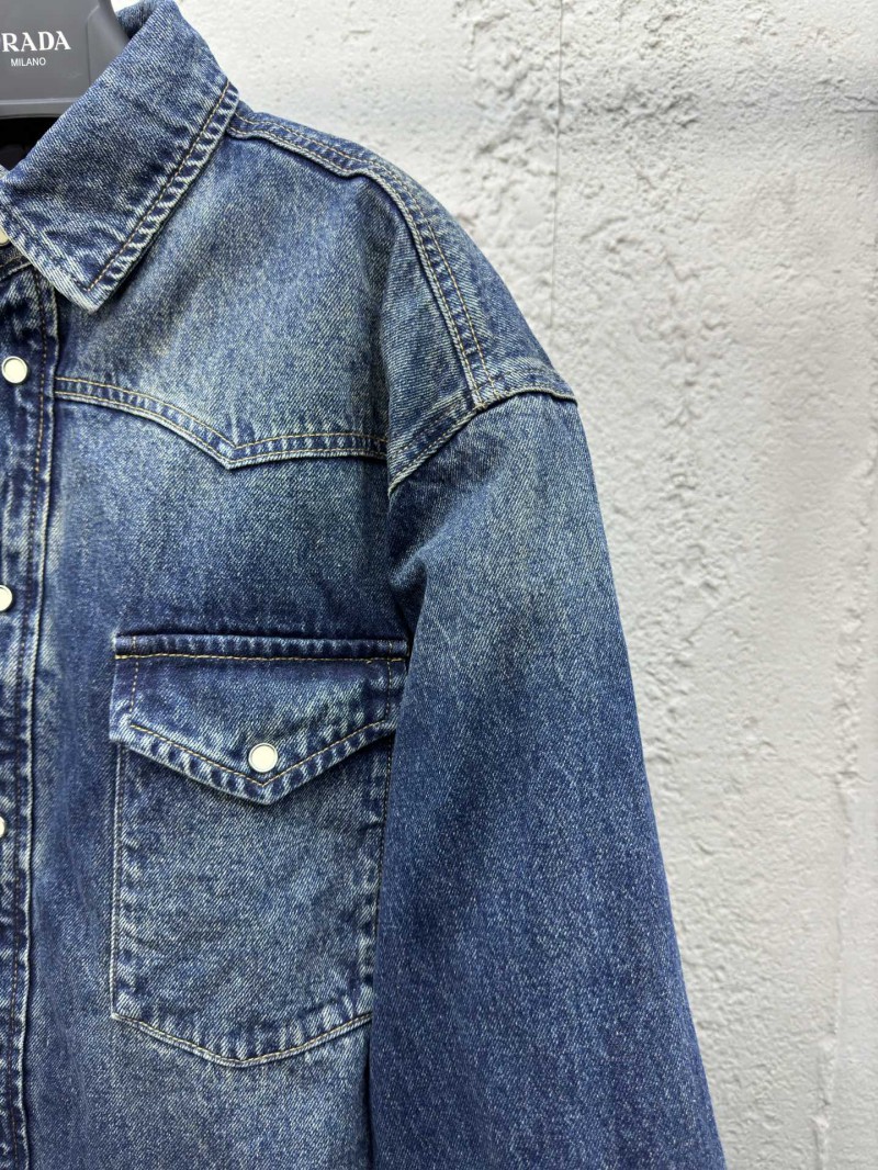 Prada Triangle Label Tannin Cotton Jacket 4