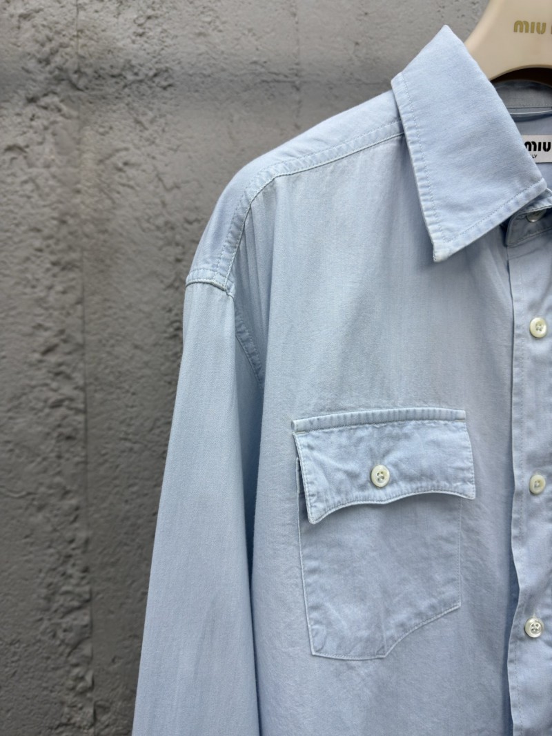 Miu Miu Chambray Patch Shirt 3