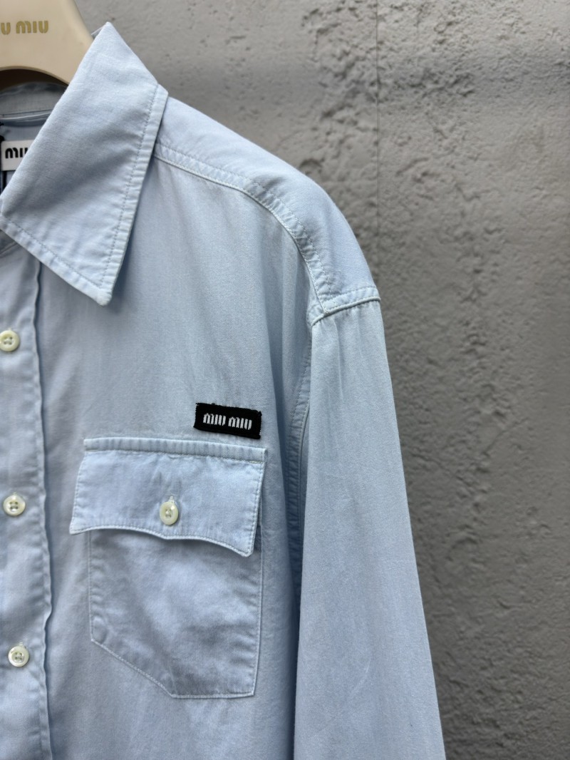 Miu Miu Chambray Patch Shirt 4
