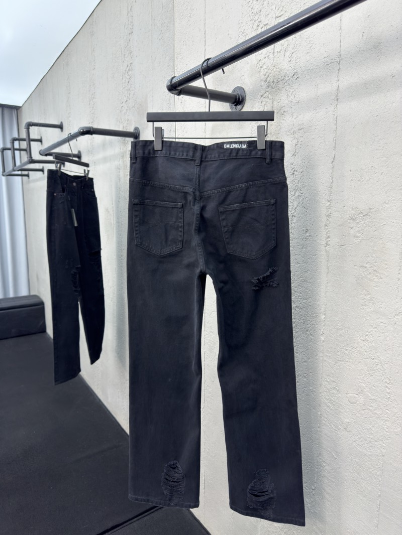 Balenciaga Black Destroyed Jeans 1