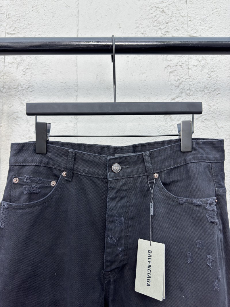 Balenciaga Black Destroyed Jeans 2