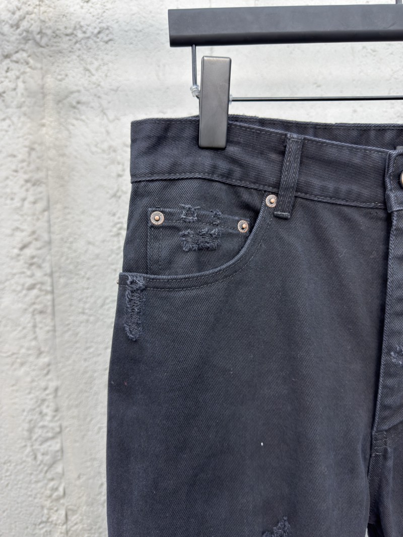 Balenciaga Black Destroyed Jeans 3