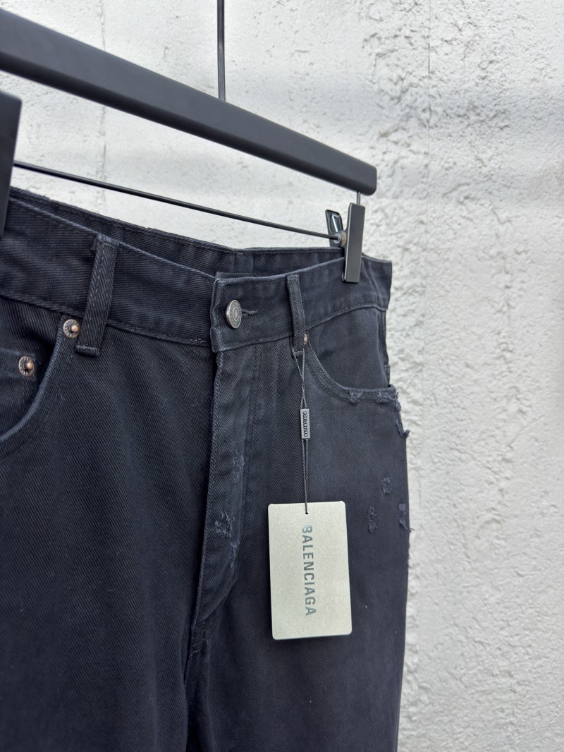 Balenciaga Black Destroyed Jeans 7