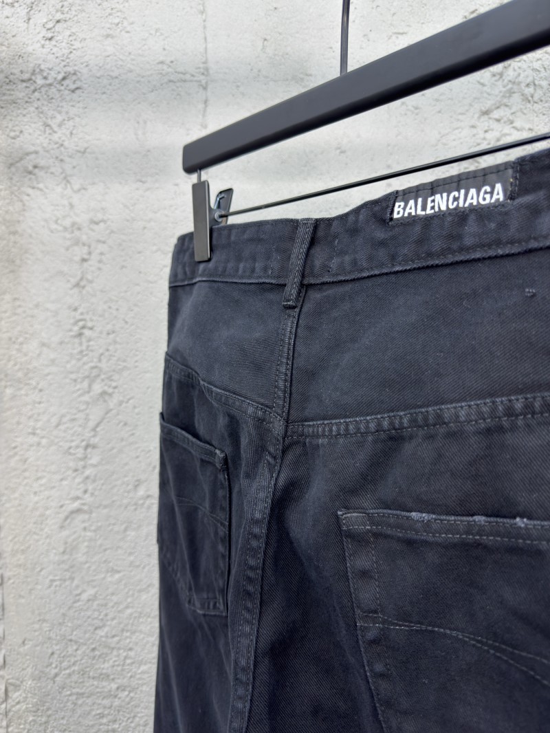 Balenciaga Black Destroyed Jeans 8
