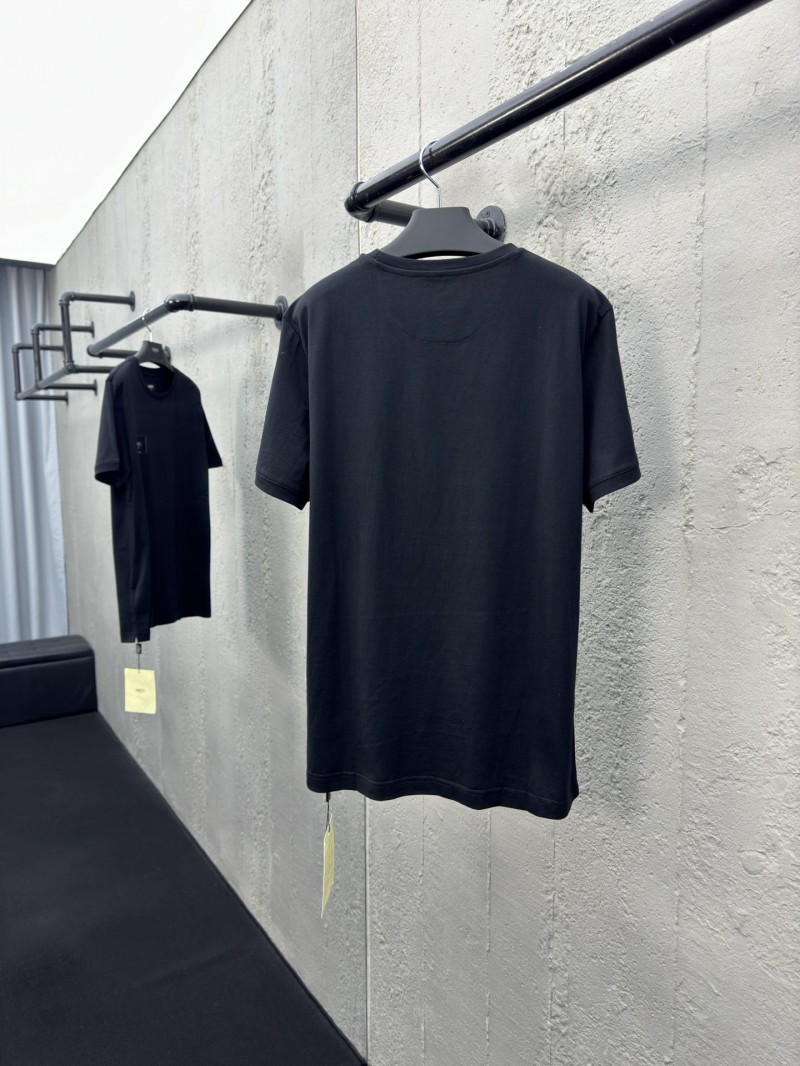 fendi embroidered label short sleeve black 1