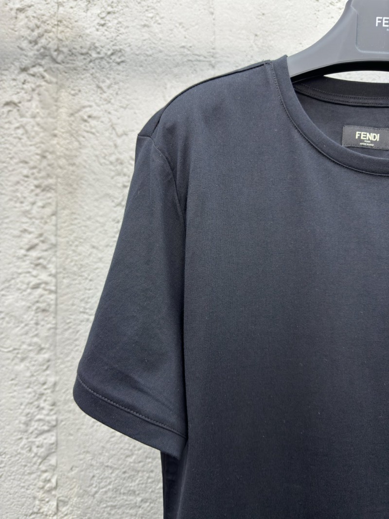 fendi embroidered label short sleeve black 3