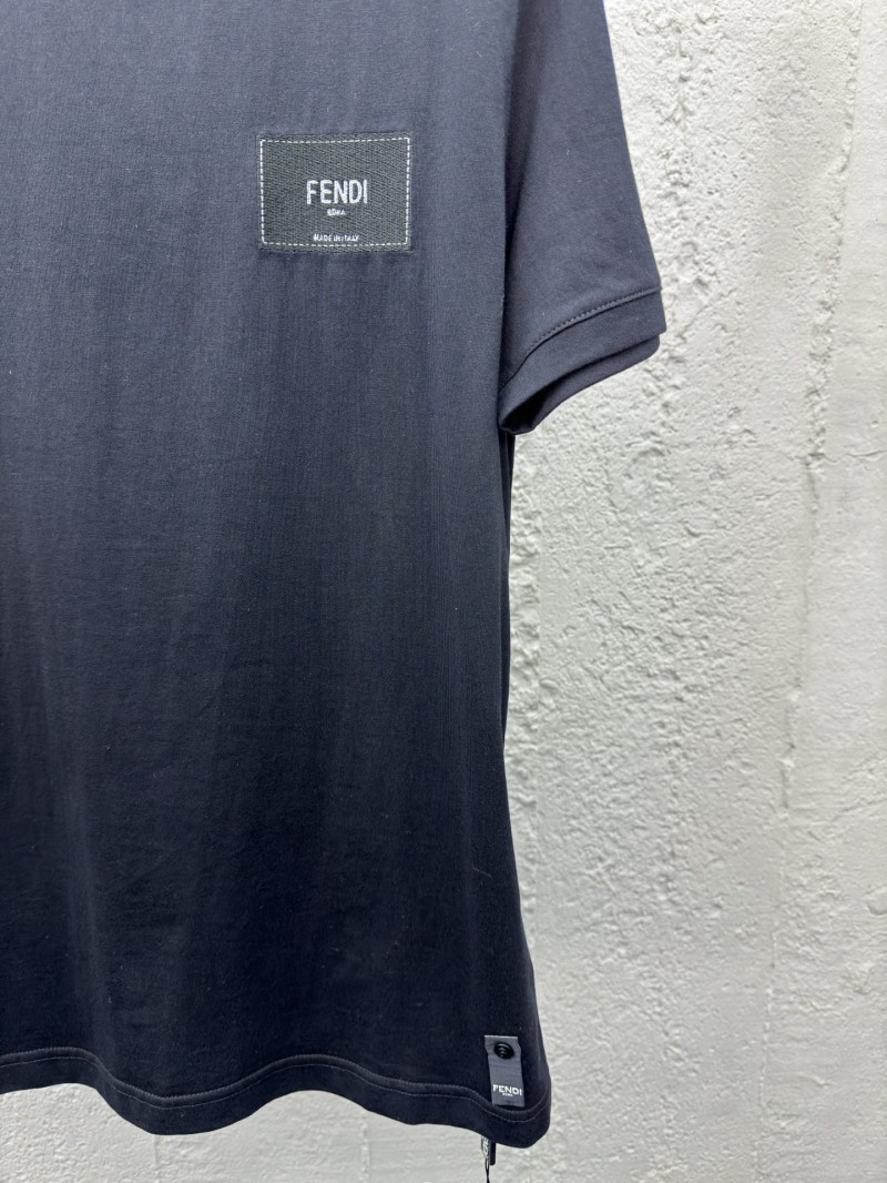 fendi embroidered label short sleeve black 6