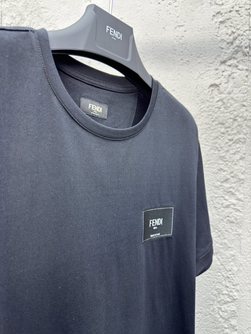fendi embroidered label short sleeve black 7
