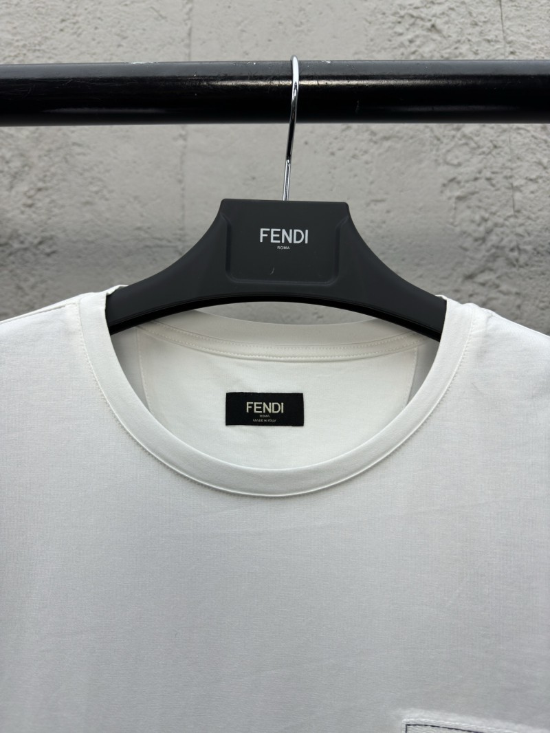 fendi embroidered label short sleeve white 2