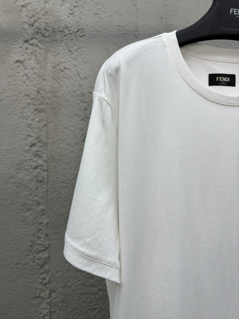 fendi embroidered label short sleeve white 3