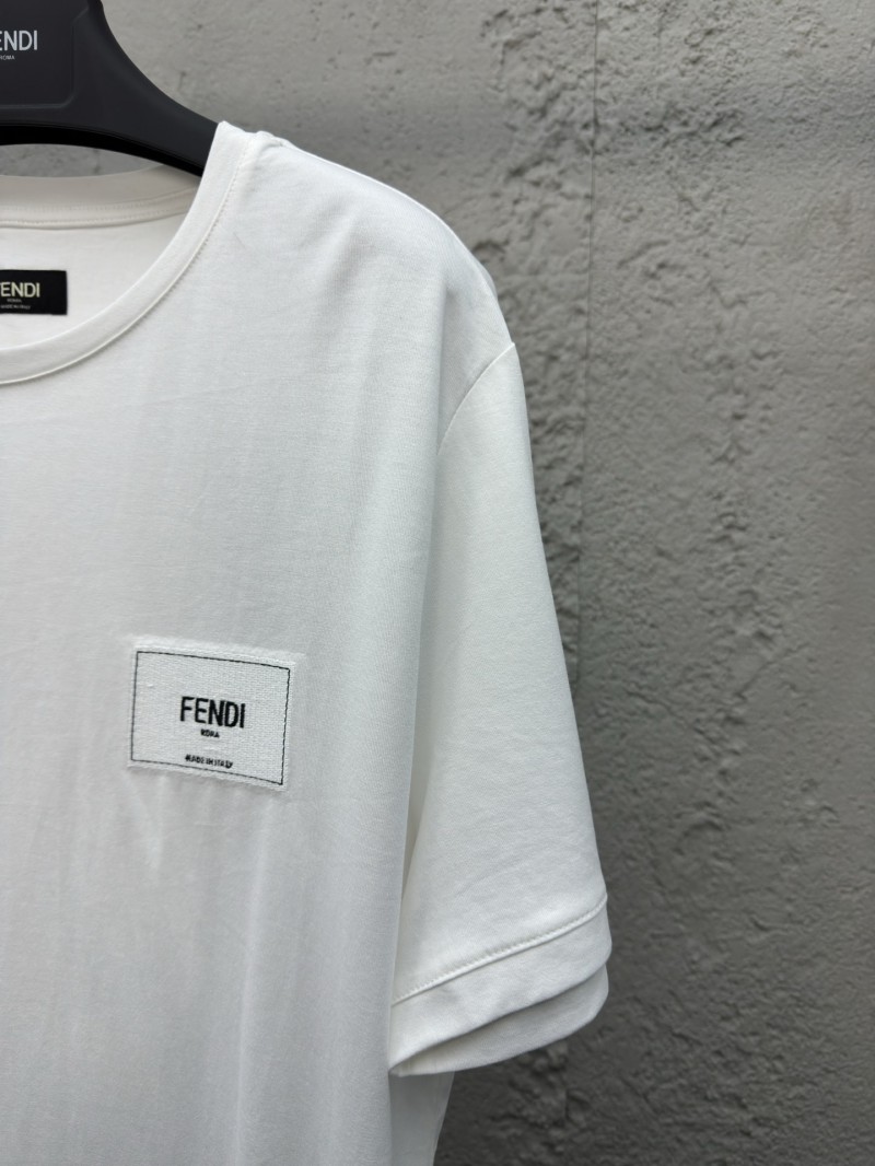 fendi embroidered label short sleeve white 4