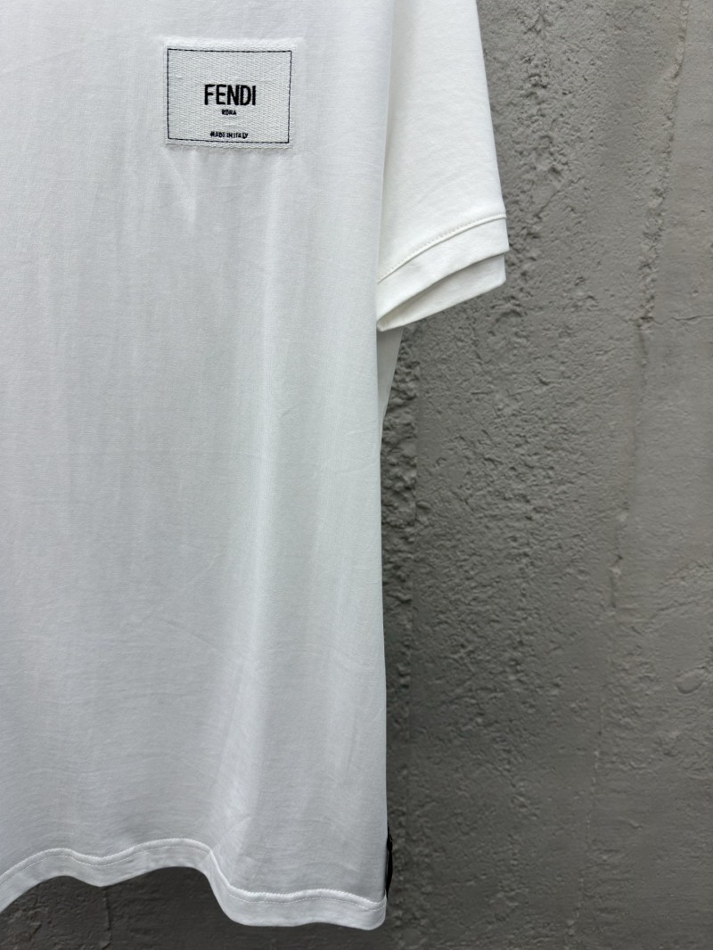 fendi embroidered label short sleeve white 6