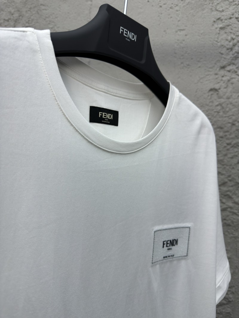 fendi embroidered label short sleeve white 7