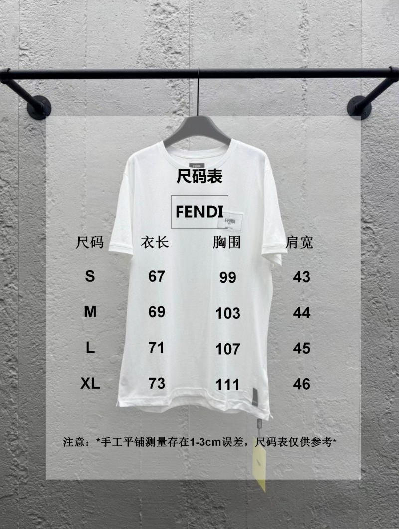 fendi embroidered label short sleeve white 9