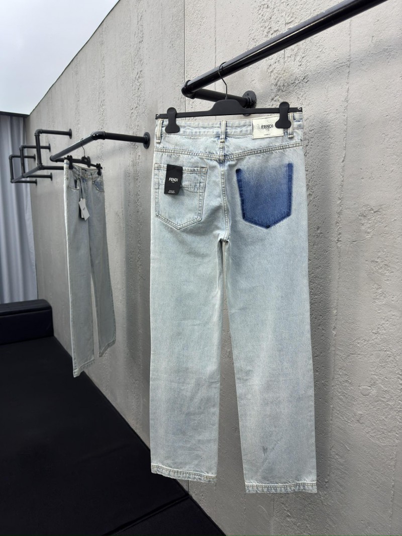 fendi leather label jeans 1