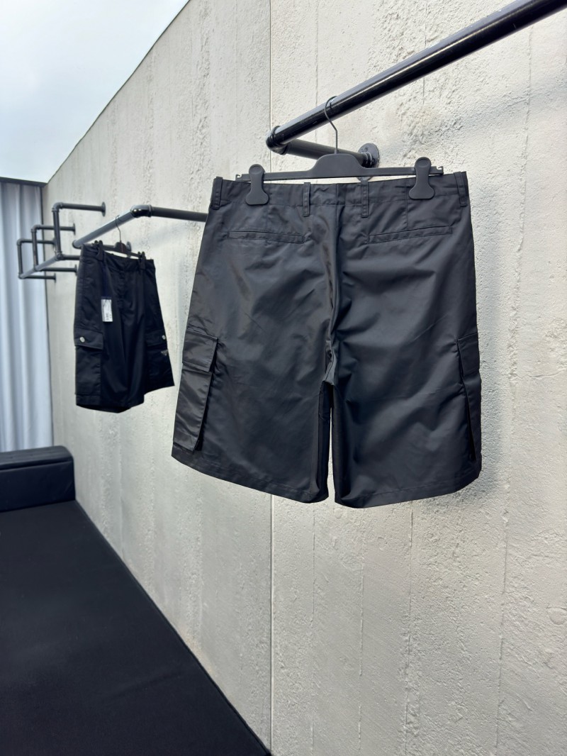 Prada Triangle Label Recycled Nylon Shorts 1
