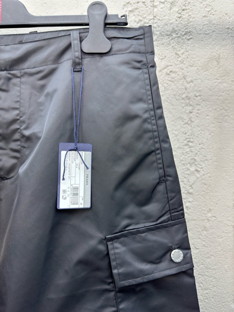 Prada Triangle Label Recycled Nylon Shorts 4