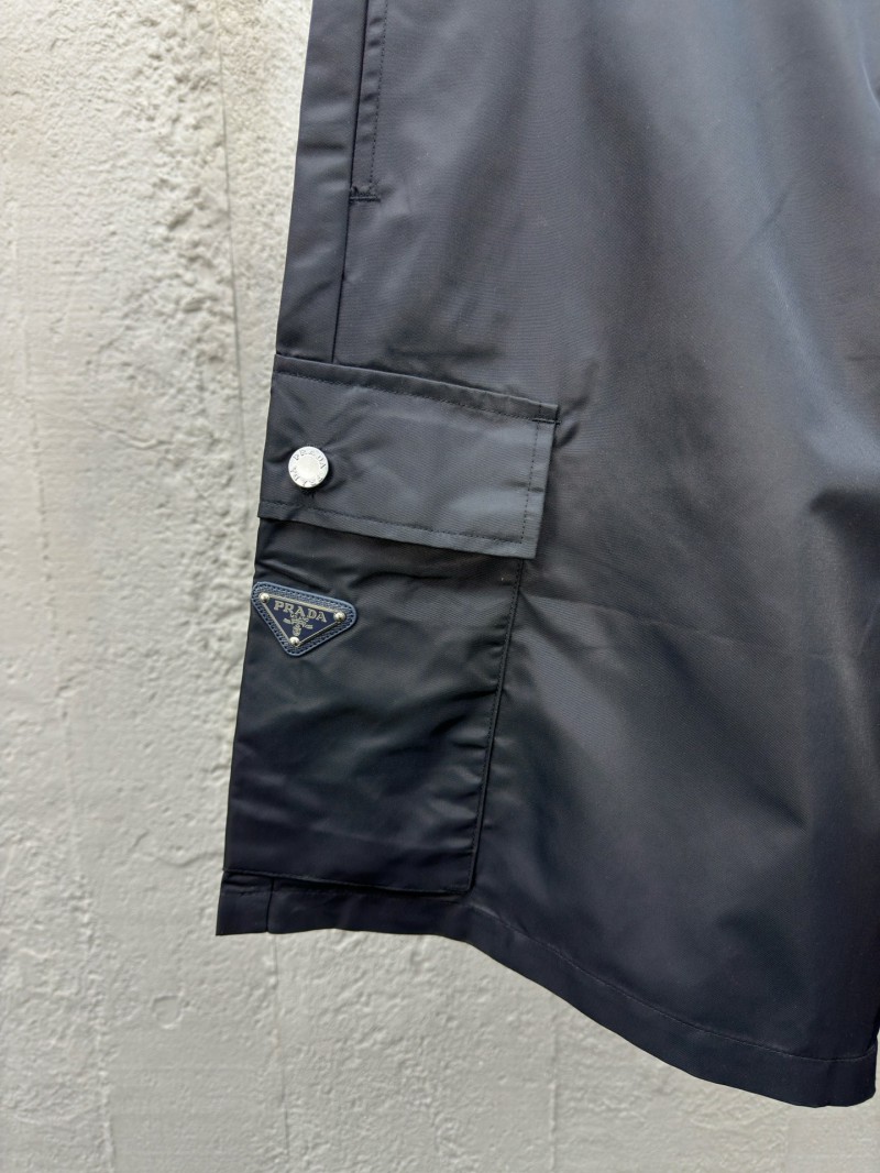 Prada Triangle Label Recycled Nylon Shorts 5