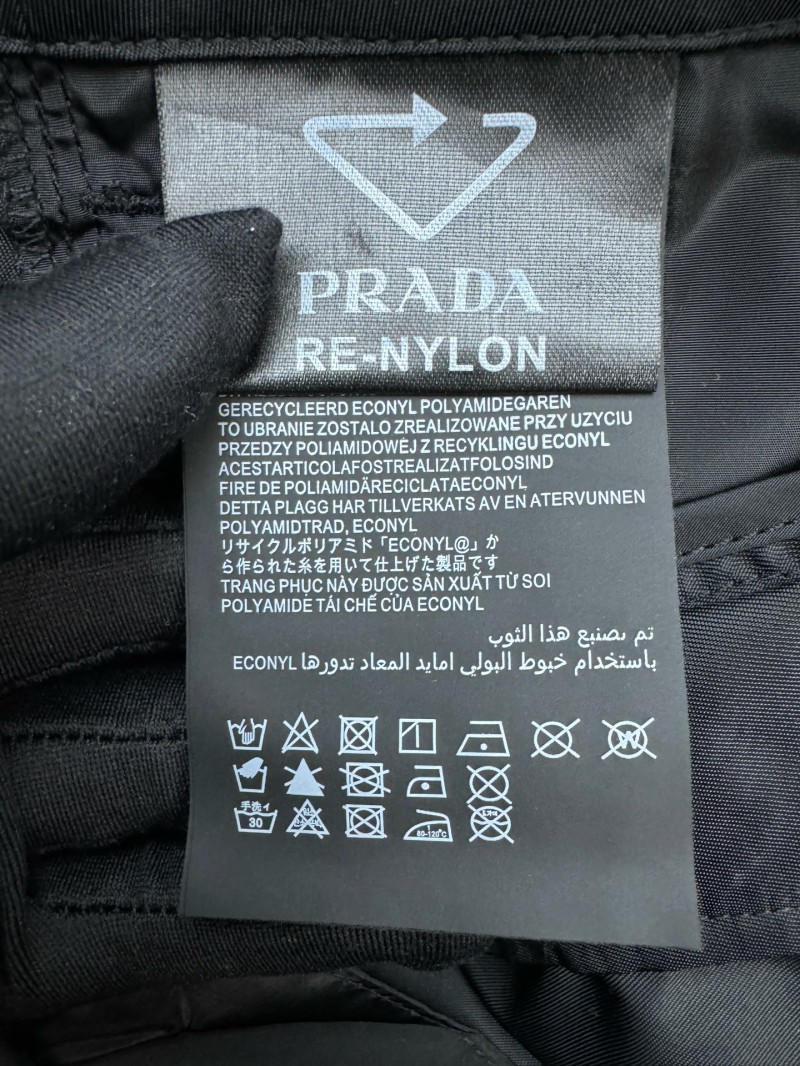 Prada Triangle Label Recycled Nylon Shorts 8